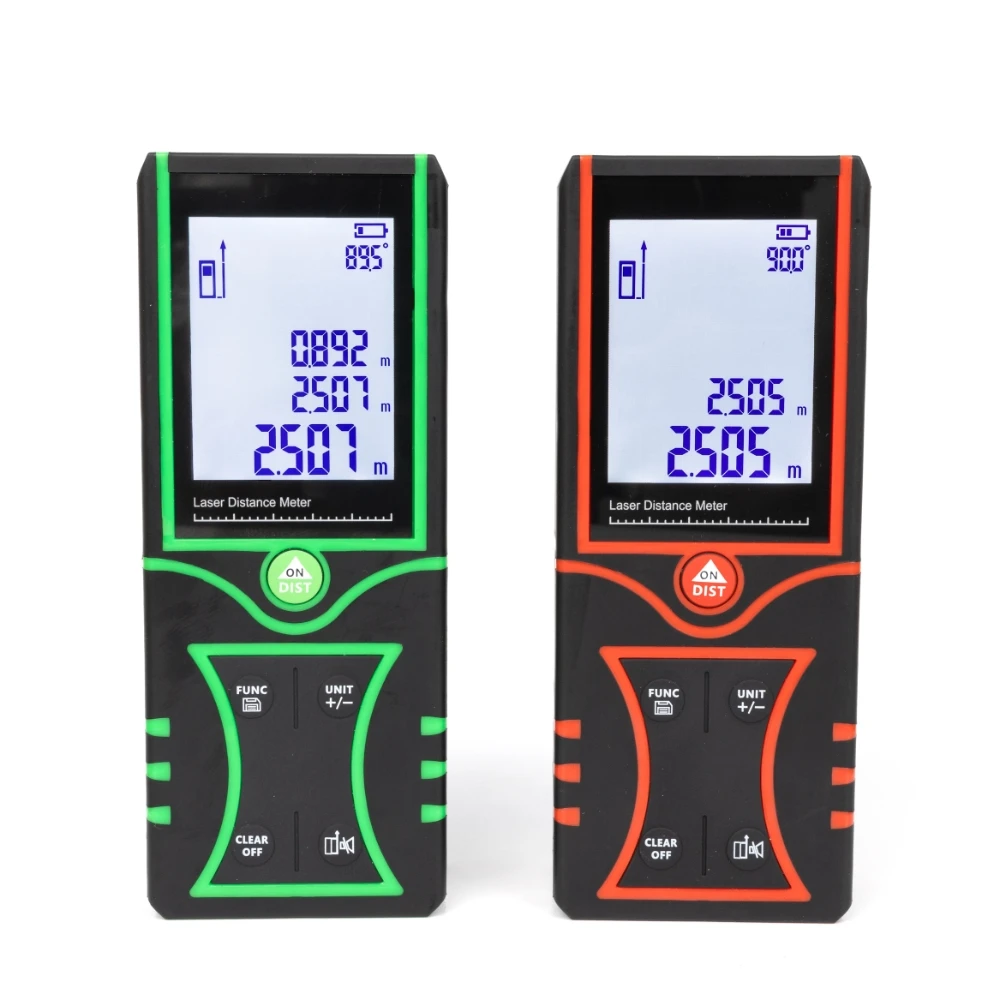Model GS-16 Industrial Red Laser Tape Measure 120m Laser Distance Meter Rangefinder IP54 Rated ISO9001 Certified with Horizontal