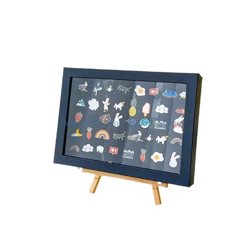U4LF Sophisticated Cushioned Badge Storage Constructed From Leather And Base