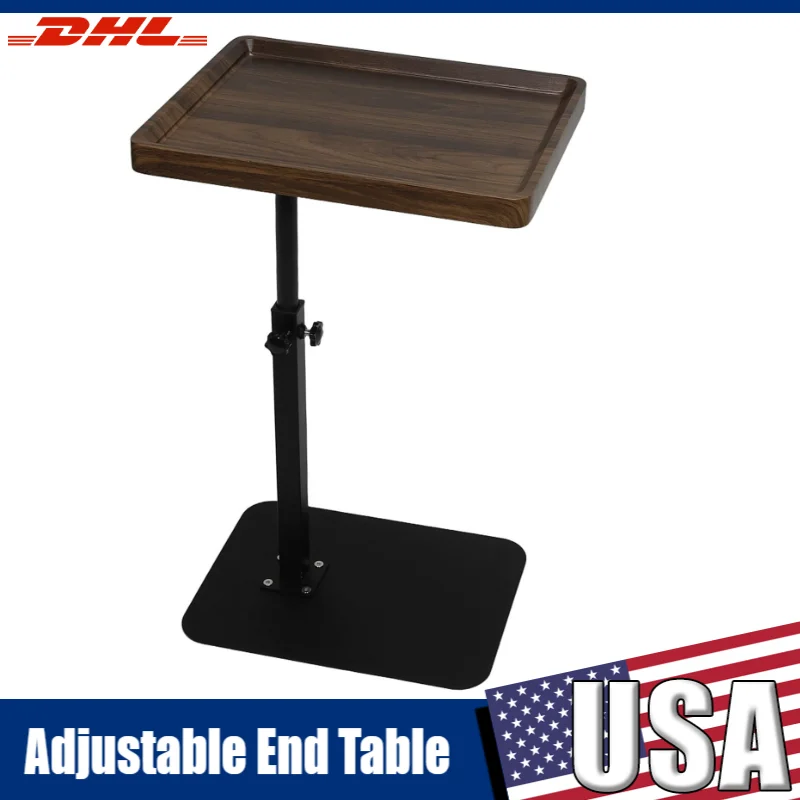 

C Shaped Side Table Adjustable Height Swivel Couch Table TV Trays for Eating on Couch End Table For Bedroom Living Room Bathroom
