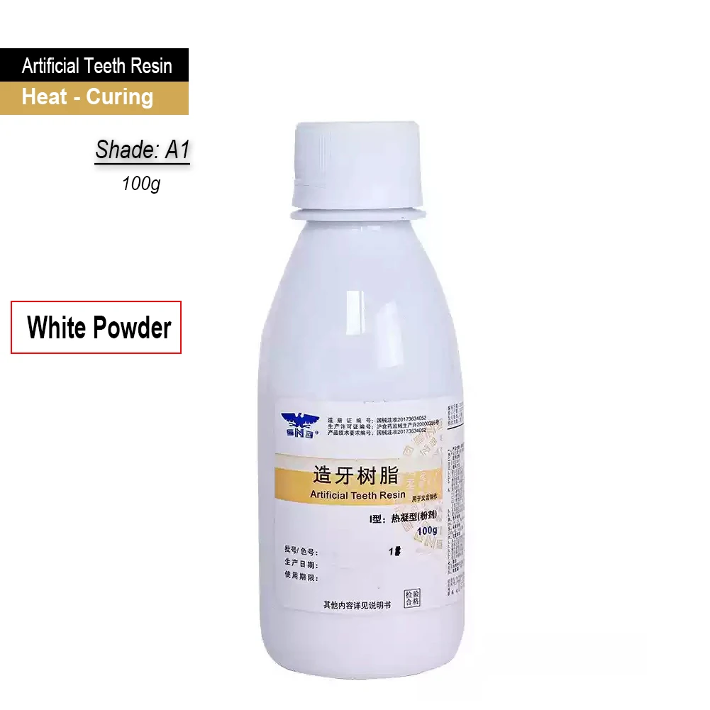 SND 100g Artificial Teeth Resin Self Heat Curing Dental Lab Acrylic Resin Powder PMMA Tooth Crown Repair Denture Base Materials