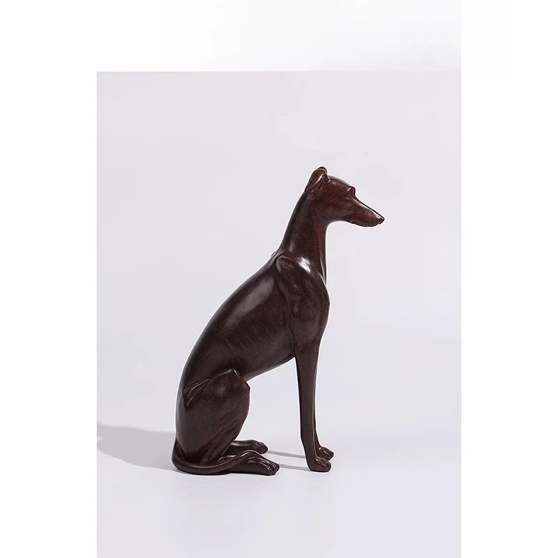 Modern home, simple Doberman art dog resin sculpture, tabletop living room, creative decorative ornaments