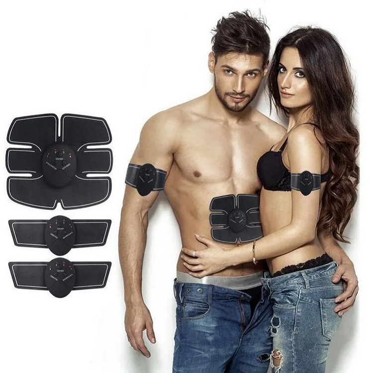 Massageador Elétrico do Músculo Abdominal, Sem Fio, Estimulador Muscular EMS, 6 Pads, Apto para Aptidão Abdominal, OEM, ODM