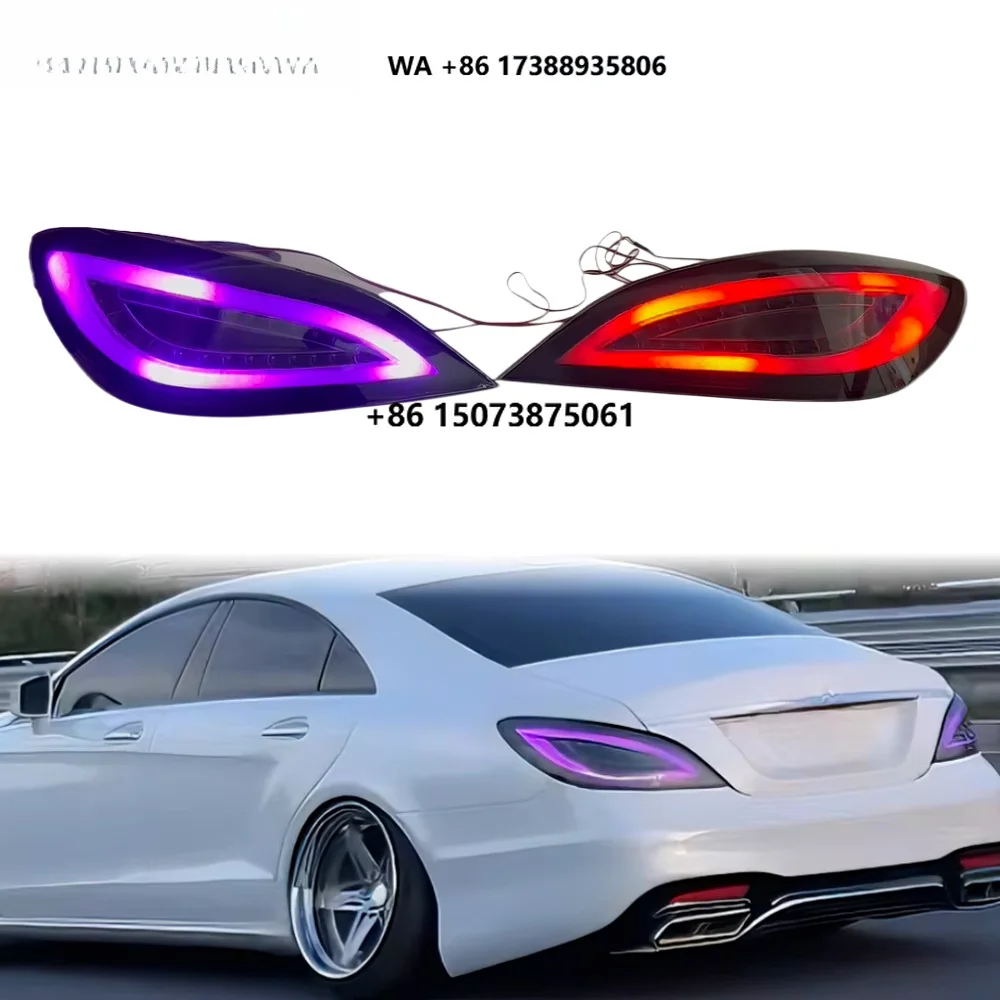 HETOP W218 Taillights 2010-2016 RGB LED Tail Light CLS Design LED Rear Lamps Plug and Play for