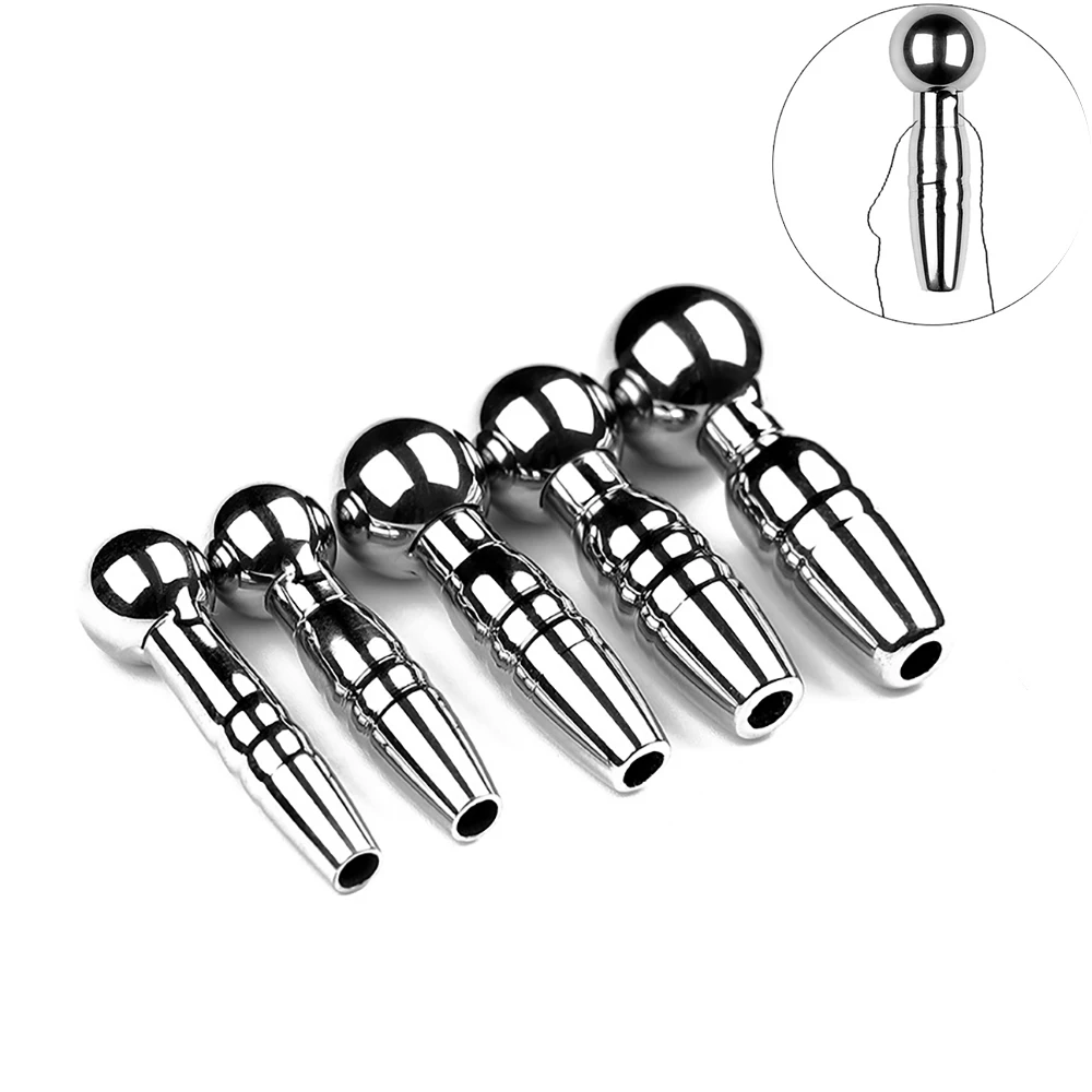 

Hollow Urethral Catheter Dilator Male Penis Plug Metal Urethra Sound Stimulator Sex Toy For Men Horse Eye Urethra Masturbation