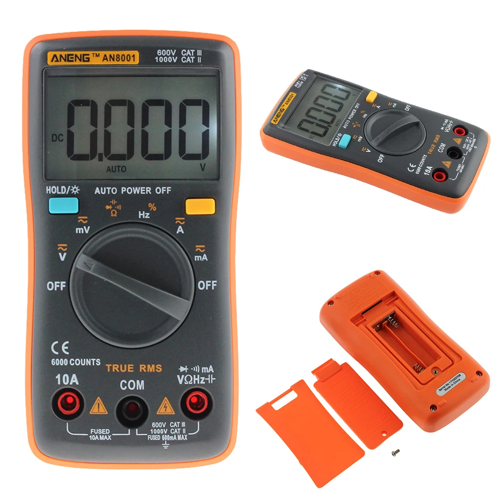 Digital Multimeter BSIDE ZT102A True RMS Auto Range Multimetro Voltmeter Ammeter Capacitance Temperature Ohm HZ NCV Tester