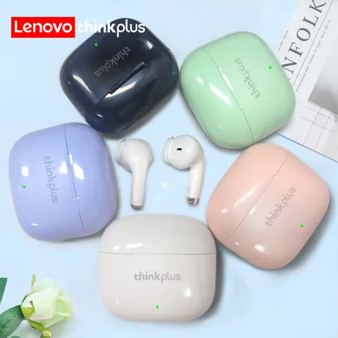 Lenovo thinkplus TWS Auricolari Bluetooth Quick Connect Design ergonomico Cuffie HiFi Cuffie potenti con velocità di trasmissione