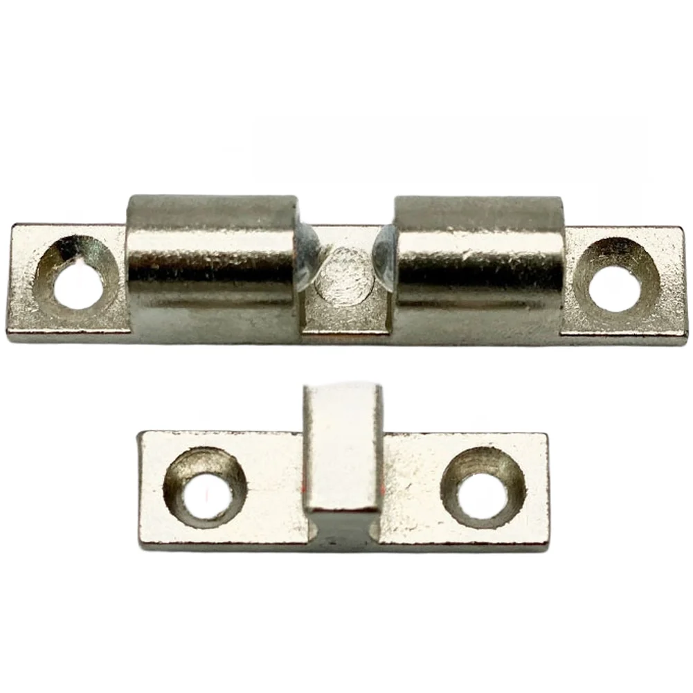 

Range Hood Glass Door Panel Fastener Clasp with Bump Screws Silver Mounting Hardware Kit 4x0.9x0.6cm to 3.45x0.7x1cm