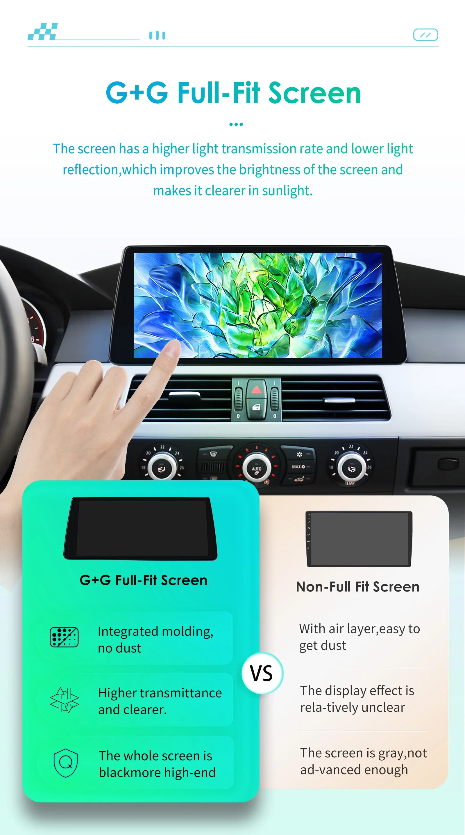 10,25" Hizpo Andoird Autoradio für BMW 5er E60 E61 CCC CIC 2005 - 2010 Intelligenter Bildschirm DSP GPS Auto CarPlay 4G BT SWC – Detail 22