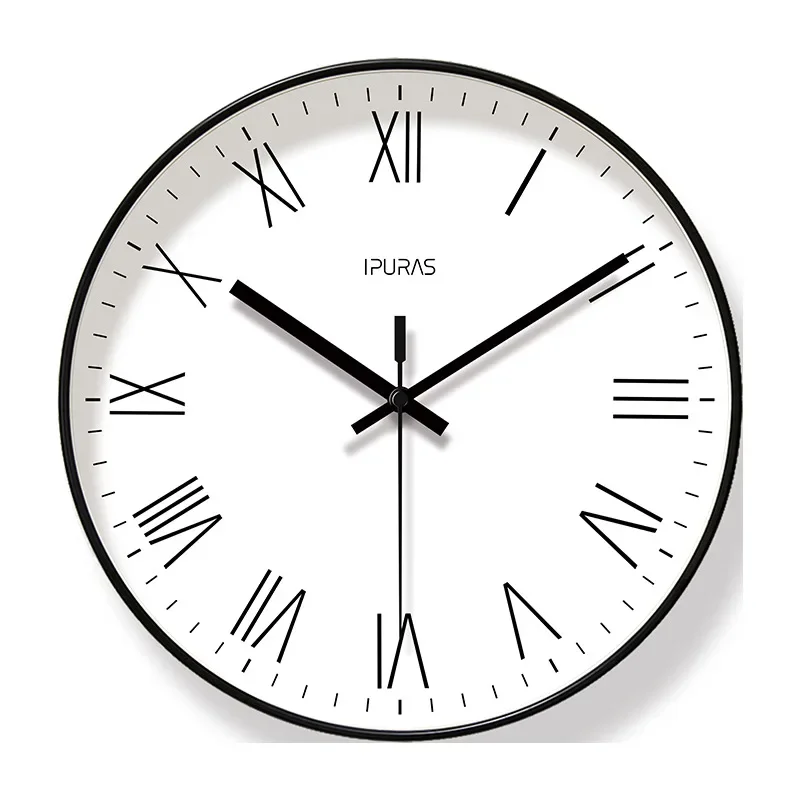 2025 Fashion Silent Non-Ticking Wall Clock Creative Three-Dimensional Digital Scale Wall Clock for Living Room Roman Numerals