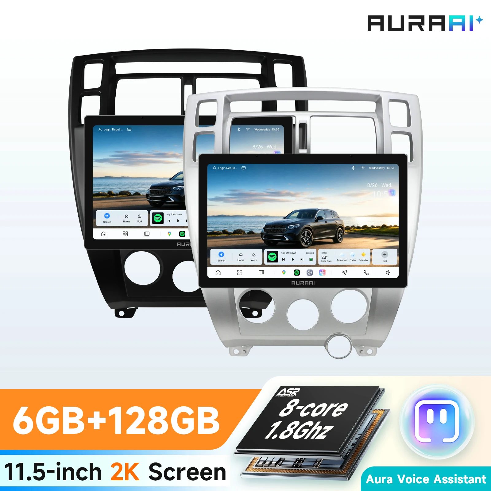 8G 256G CarPlay 2Din Car Radio For Hyundai Tucson 2004-2009 GPS Multimedia Video Player Android Auto UIS7870 BT 4G RDS FM Stereo