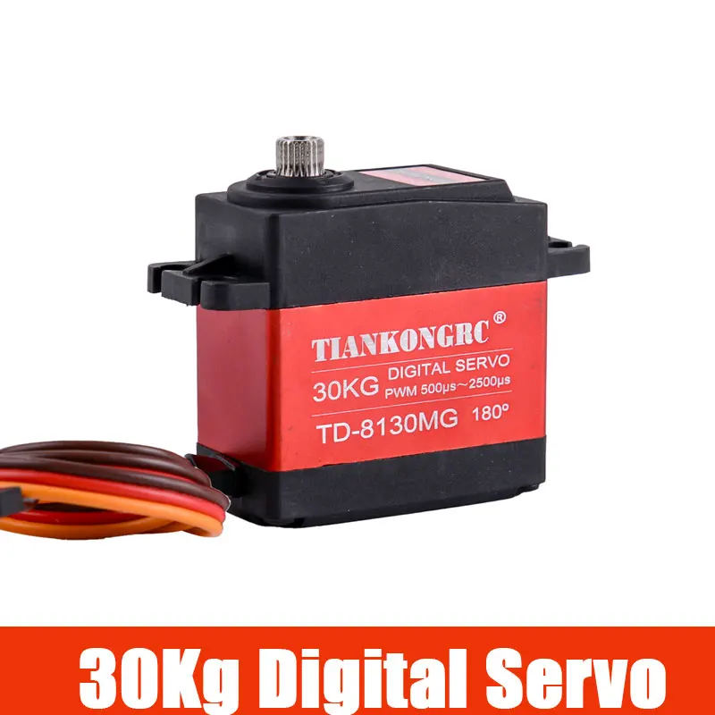 

Цифровой серводвигатель TD8130 30 кг, 180/270/360 градусов, с большим крутящим моментом, безколлекторный, водонепроницаемый, с металлическим редуктором, для радиоуправляемых машин и роботов-манипуляторов