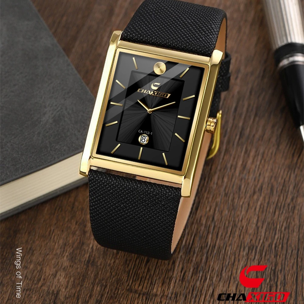 

CHAXIGO 112 New Casual Fashionable Men's Watch Strap Simple Calendar Waterproof Watches for Men Relogios Masculino Reloj Hombre