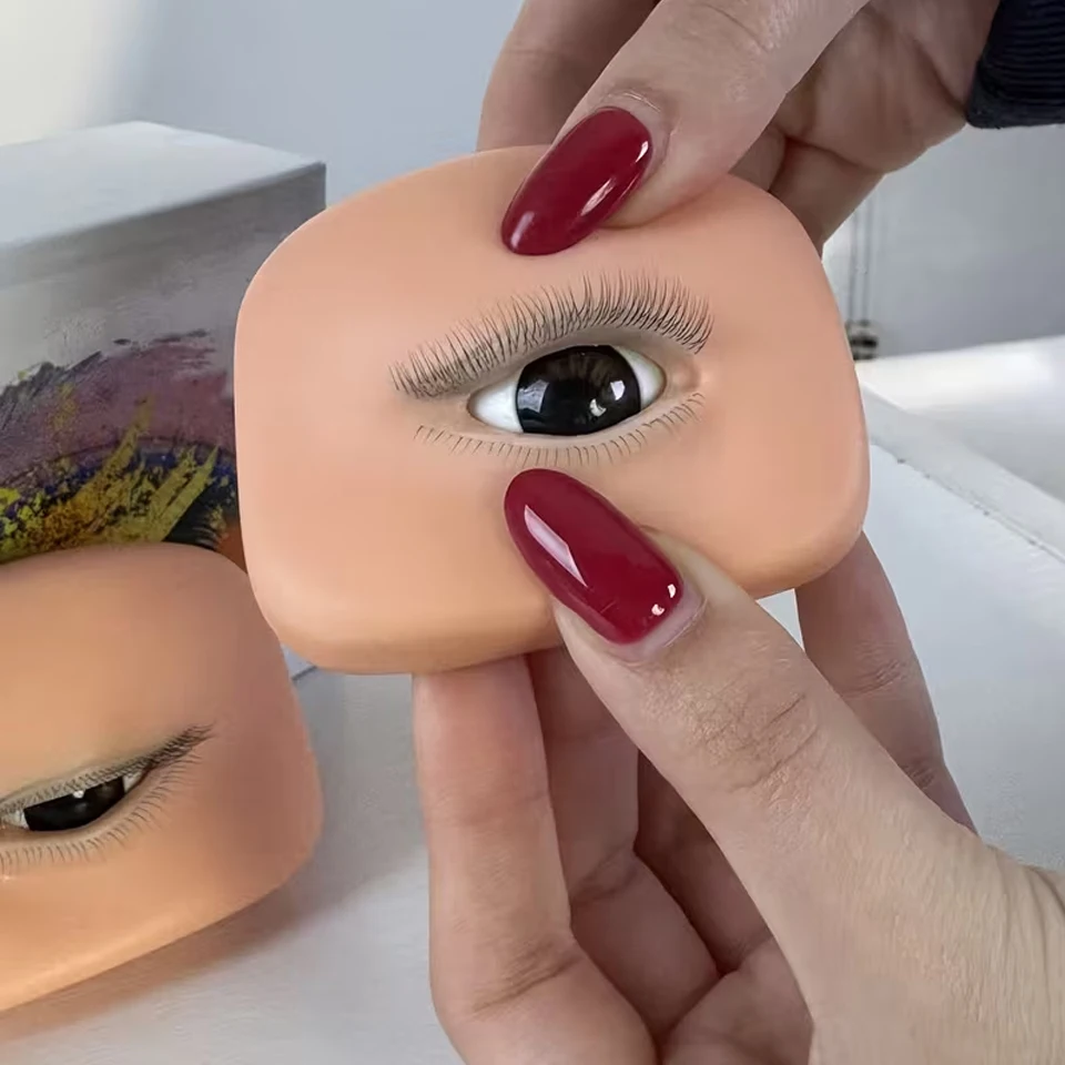 New 1Layer/3 Layers Lashes Mannequin Eye Model For Practice Lash Makeup Tool Eyelash Extension Grafting Training Tool