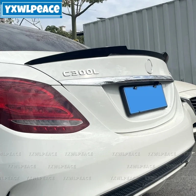 

M4 style ABS Glossy Black Rear Trunk Lip Spoiler Car Accessories For Mercedes-Benz W205 C-class Spoiler C180 C200 C260 2015-2019