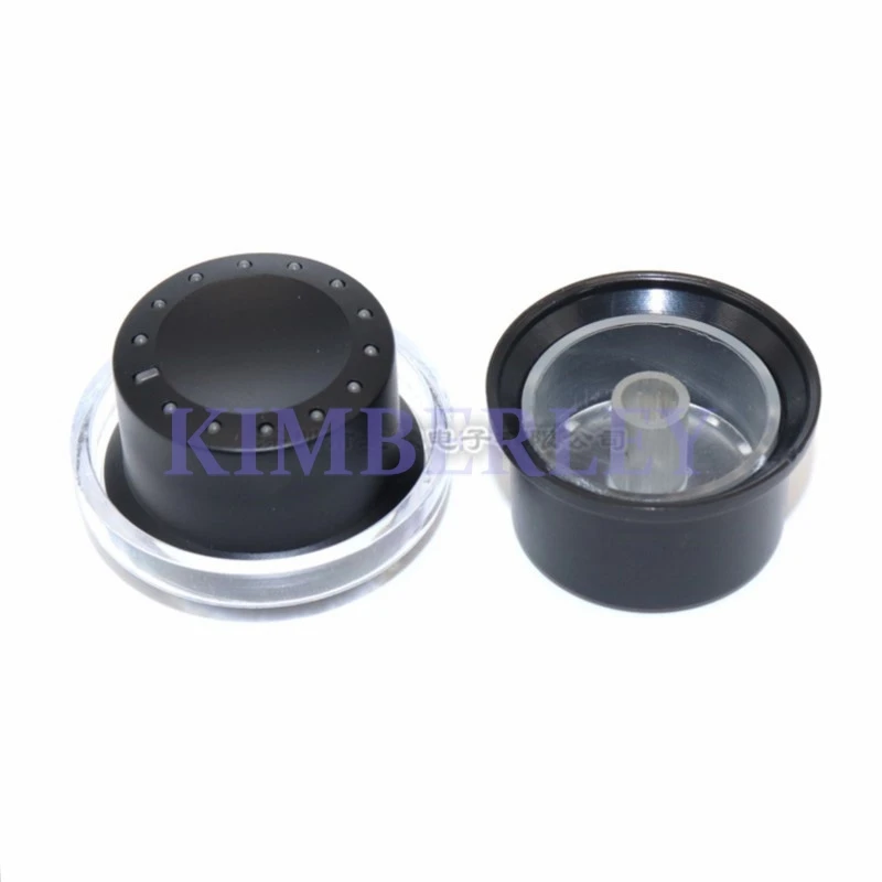 2 Piece 35MM Polka Dot Light Transmitting Knob Cap Potentiometer Knob Cap Volume Adjustment Switch Cap Plastic Cap Plum Shaft