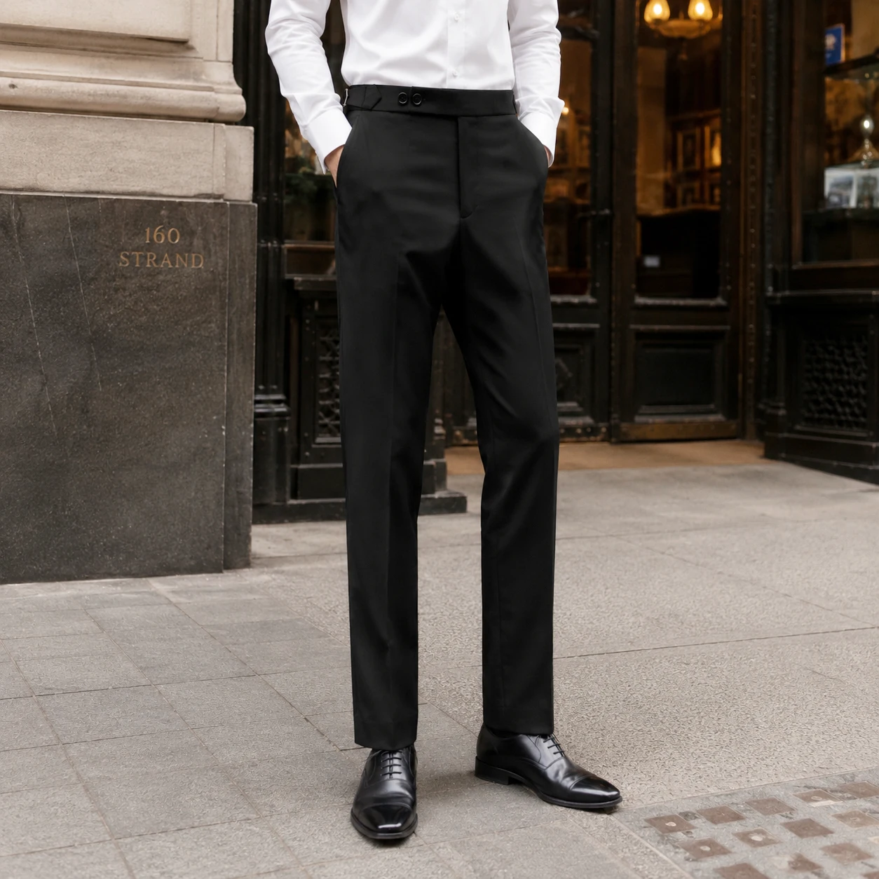 Fashion Straight Trousers Men Pants 1 Piece Set Side Satin Stripe Groom Wear For Evening Wedding Casual Pant Customized