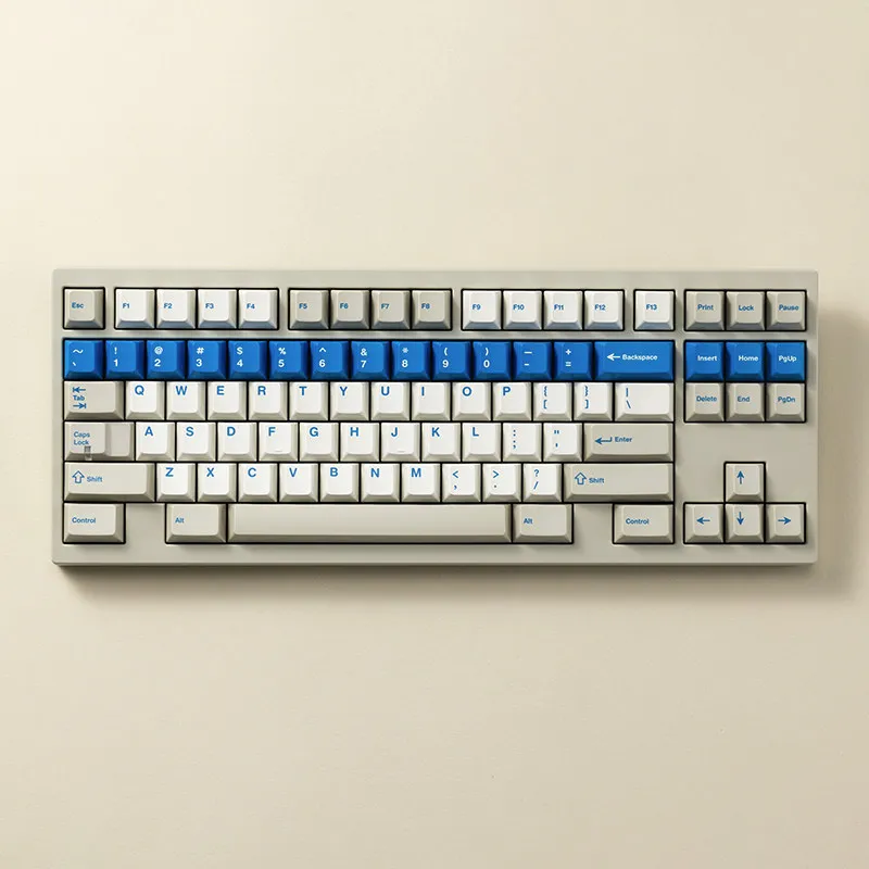 PBTfans View PC Keycaps Thermal Sublimation Pbt Material Keyboard Keycaps Beige Original Factory Height For PC Accessories Gifts