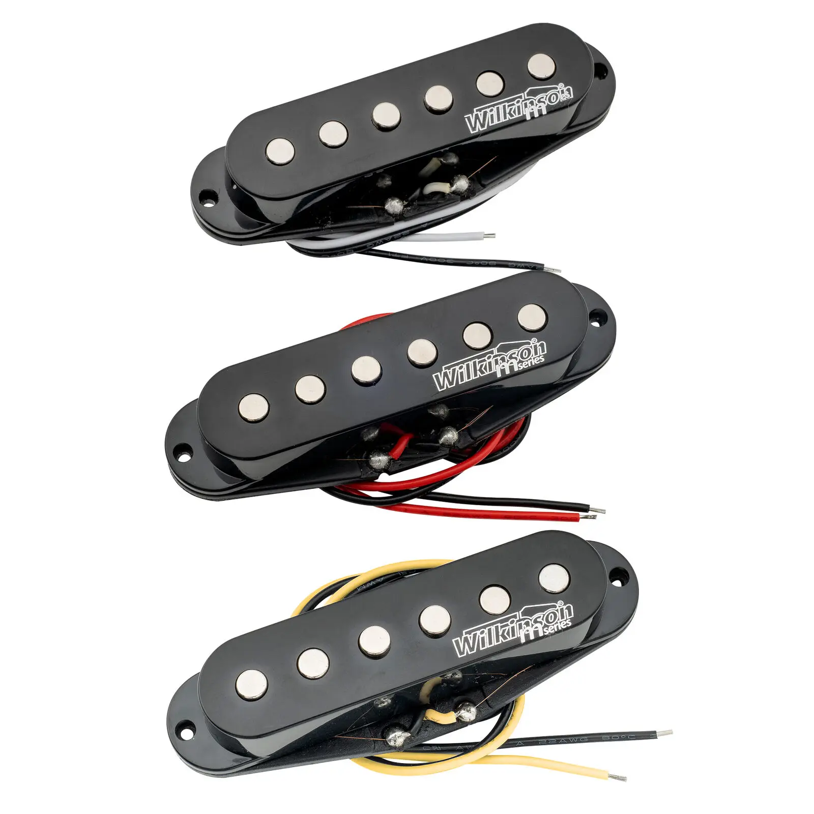 

Wilkinson LOW GAUSS Black Vintage Tone Single Coil Pickup Set For Strat Guitar