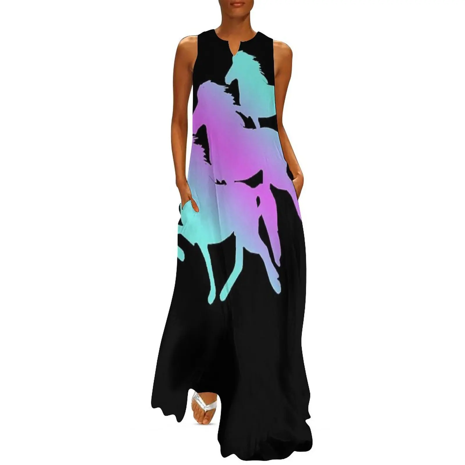 

Icelandic Horse: Iceland Horse Tlt Pony Merch Long Dress Woman clothes luxury woman party dress Party dresses
