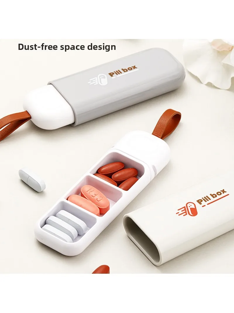 Portable Travel  Multi-functional Medicine Box Storage Organizer Compact Durable Plastic Drug Container for On-the-go Use