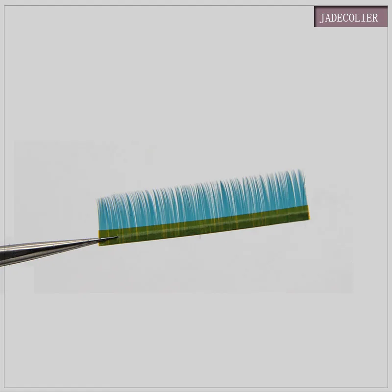Jadecolier 8-14mm comprimento misto moda cor azul extensão de cílios 0.07mm macio natural longo maquiagem individual cílios c onda