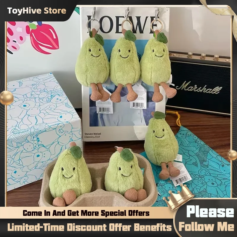 

В наличии новый продукт Jellycat Fun груша кукла кулон мультфильм милые фрукты плюшевая игрушка сумка подвесное украшение 2026 подарок на Новый год