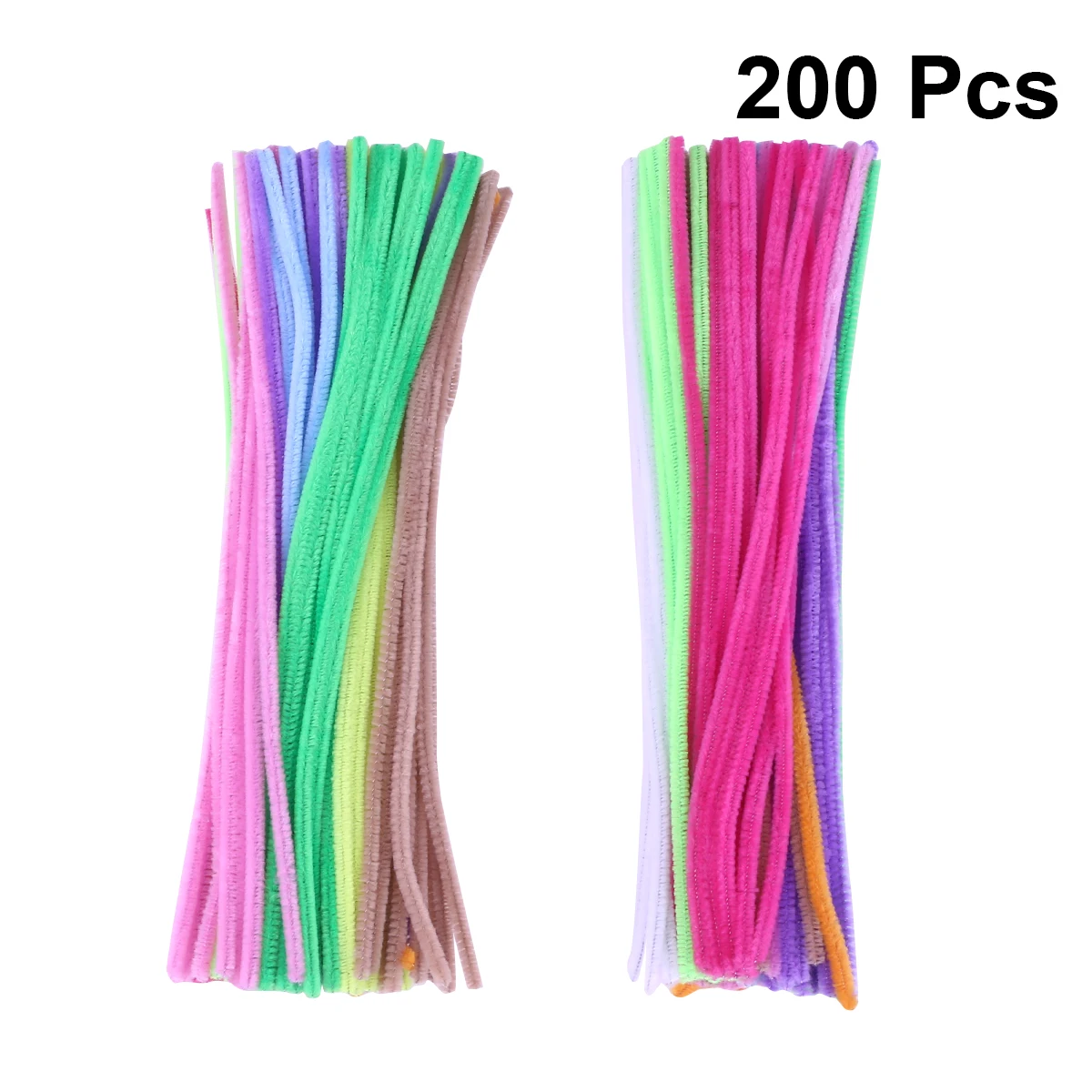 200 قطعة منظفات الأنابيب الملونة لتقوم بها بنفسك العصي أشكال بناء مرنة للأطفال تطوير الخيال الحرف الفنية الديكور