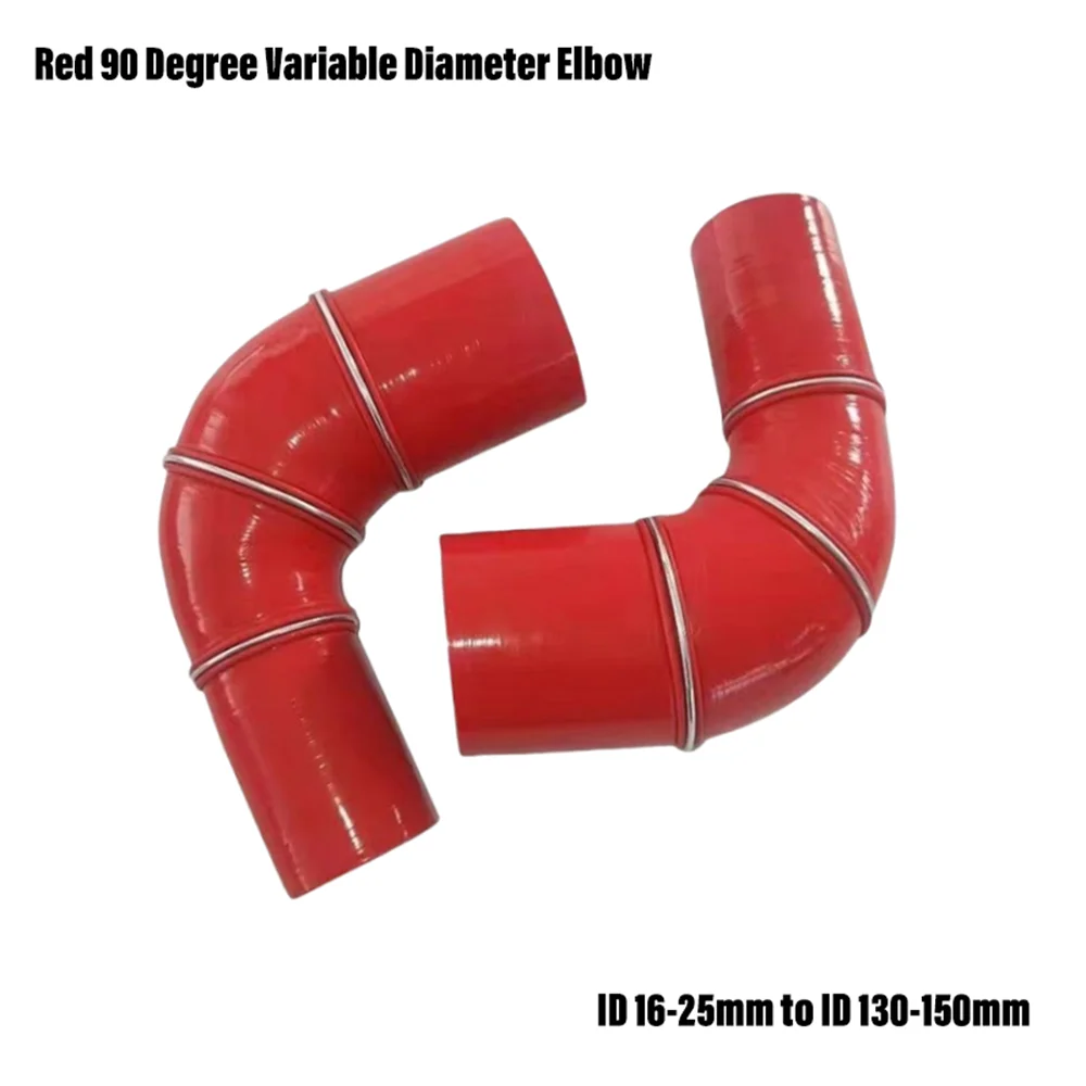 Automotive silicone high temperature and high pressure resistant intake pipe 90 ° reducing elbow right angle bend