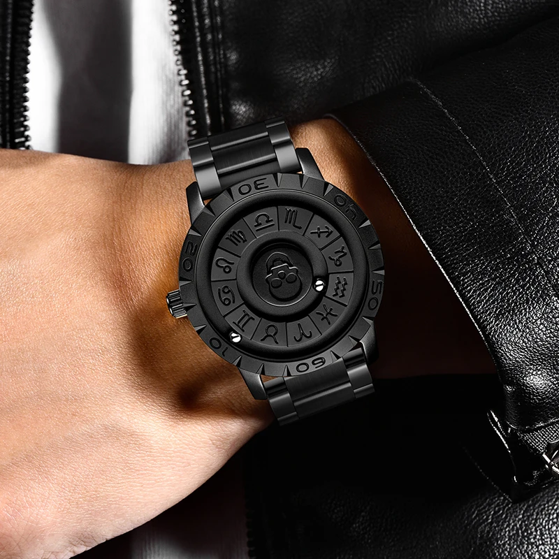 FOXBOX العلامة التجارية الأعلى الساعات الإبداعية الرجال موضة الرياضة كوارتز ساعات المعصم الفولاذ المقاوم للصدأ مقاوم للماء ساعة رجالي رائعة Reloj Hombre