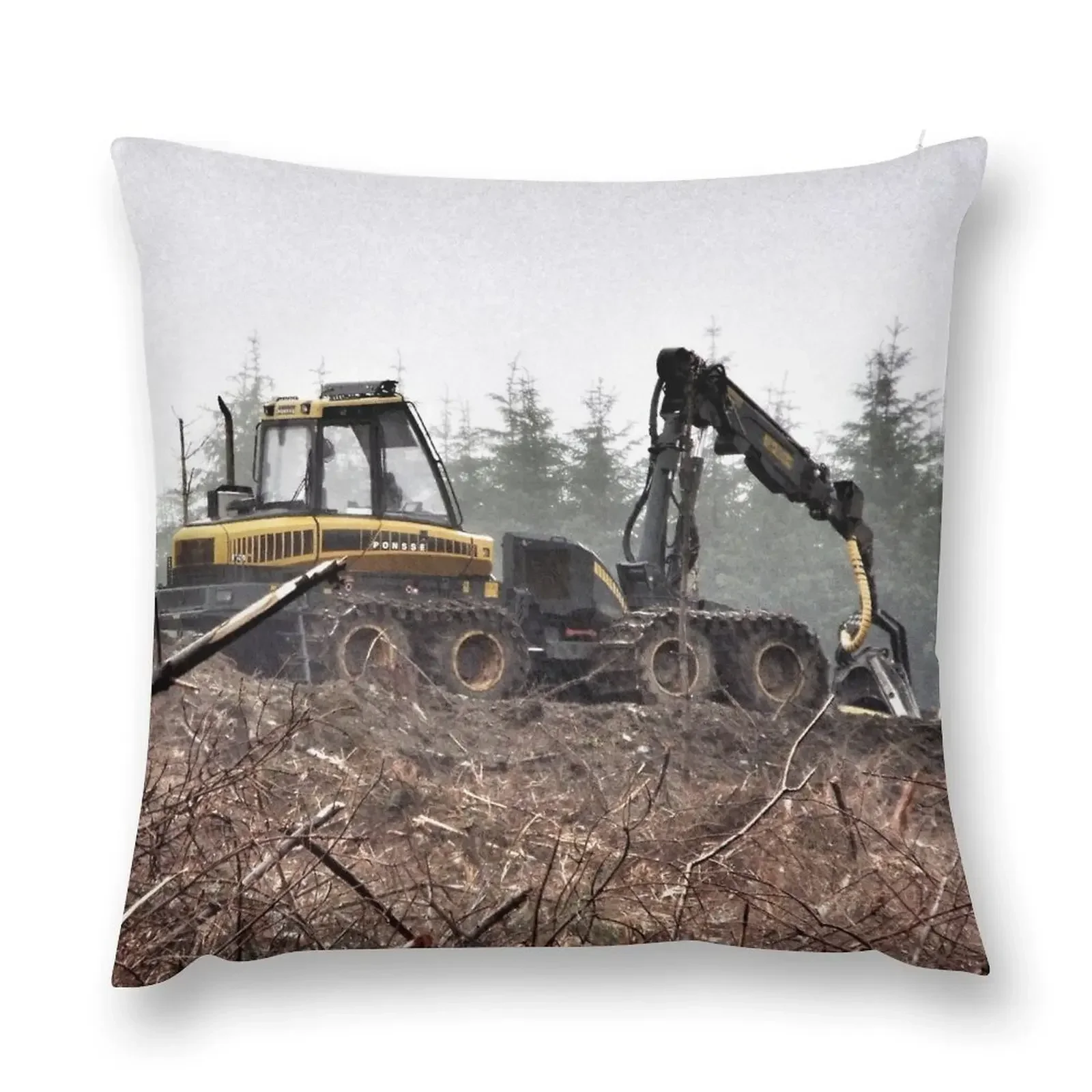 

Logging Machine Throw Pillow Embroidered Cushion Cover Cushion Cover Set Sofa Cover Cushion Covers For Living Room pillow