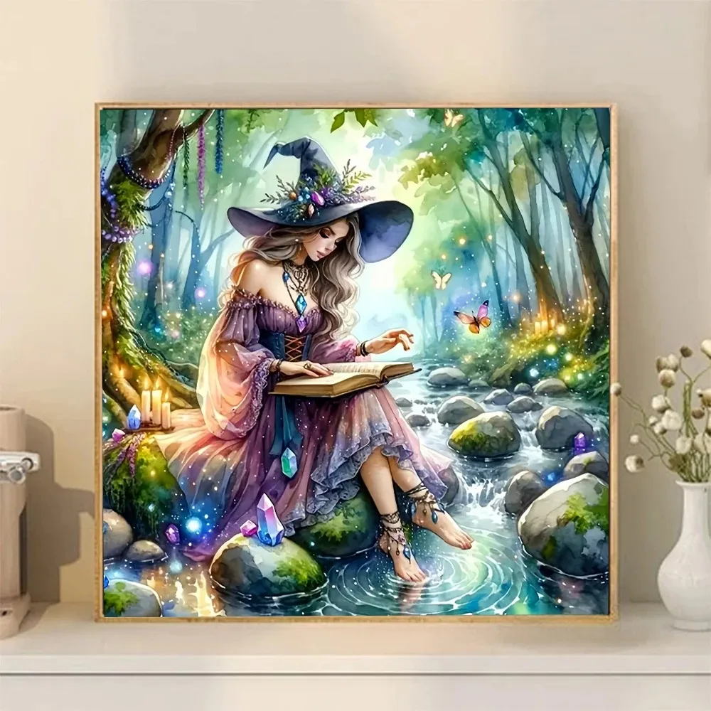 

500/1024PCS Paper Jigsaw Puzzle Witch Girl Butterfly DIY Assembly Home Art Decoration Gift Suitable As A Frameless Holiday Gift