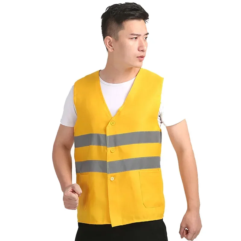 

DurableReflective Vest Road Traffic Construction Vest Garden Greening Property Cleaning Vest Environmental Sanitation Work Cloth