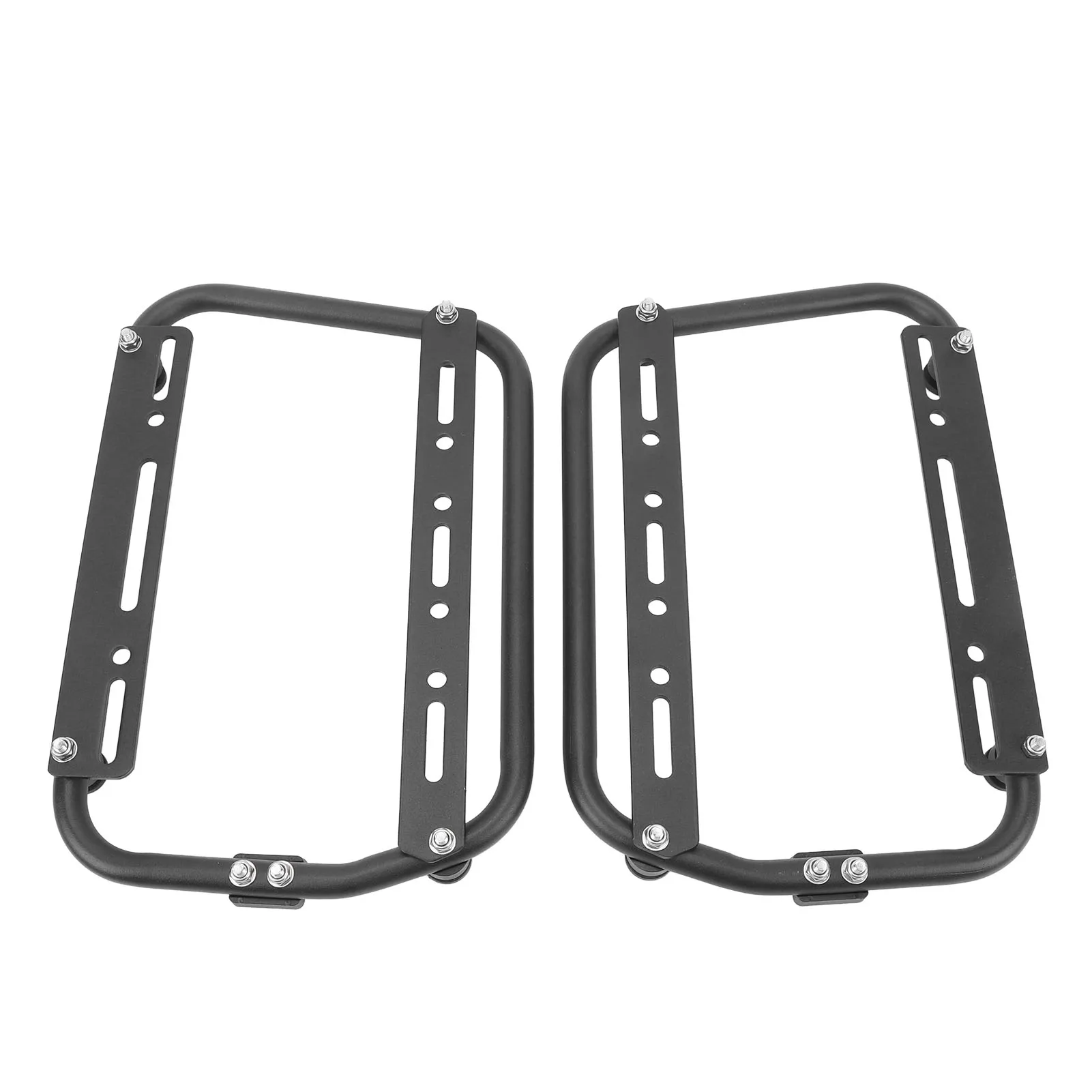 Motorcycle Side Support Racks Aluminium Alloy Saddlebag Bar Rack High Load Capacity Support Brackets Side Carrier Support Racks