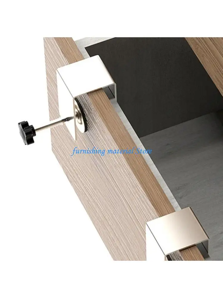 

Y5GD Large Drawer Front Panel Installation Clamps Cabinet Hardware Jig C Clamps 2mm Thicker Drawer Drill Hole Guide U Clamp