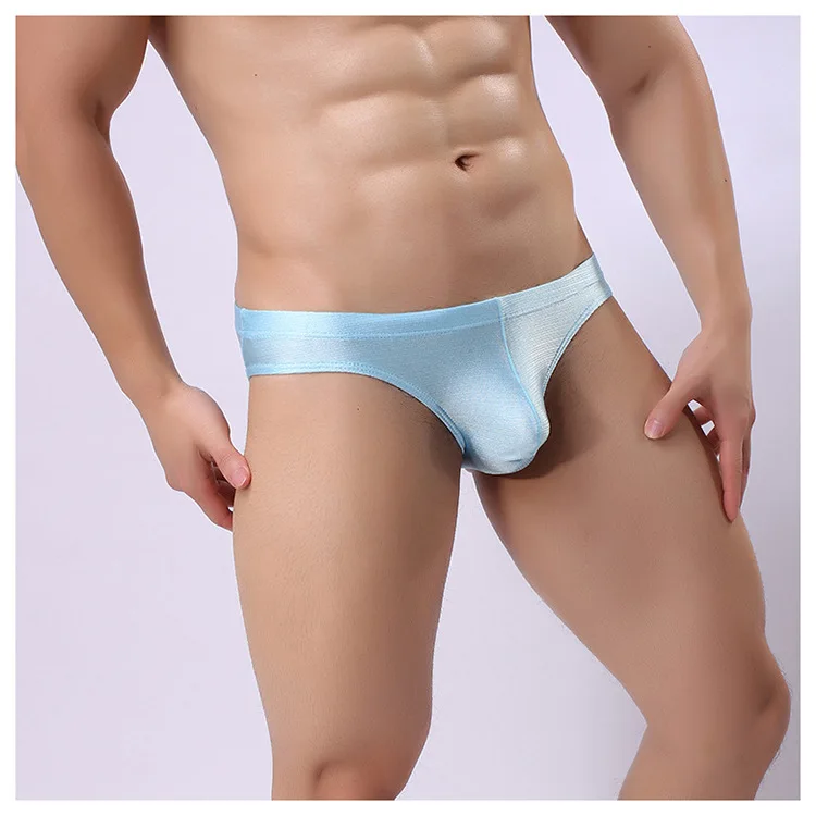 Mens Brushed Brief U Bulge Pouch Panties Quick Dry Light Soft Skin Friendly Breathable Comfy Silky Mankini Sissy Hip Lift Tangas