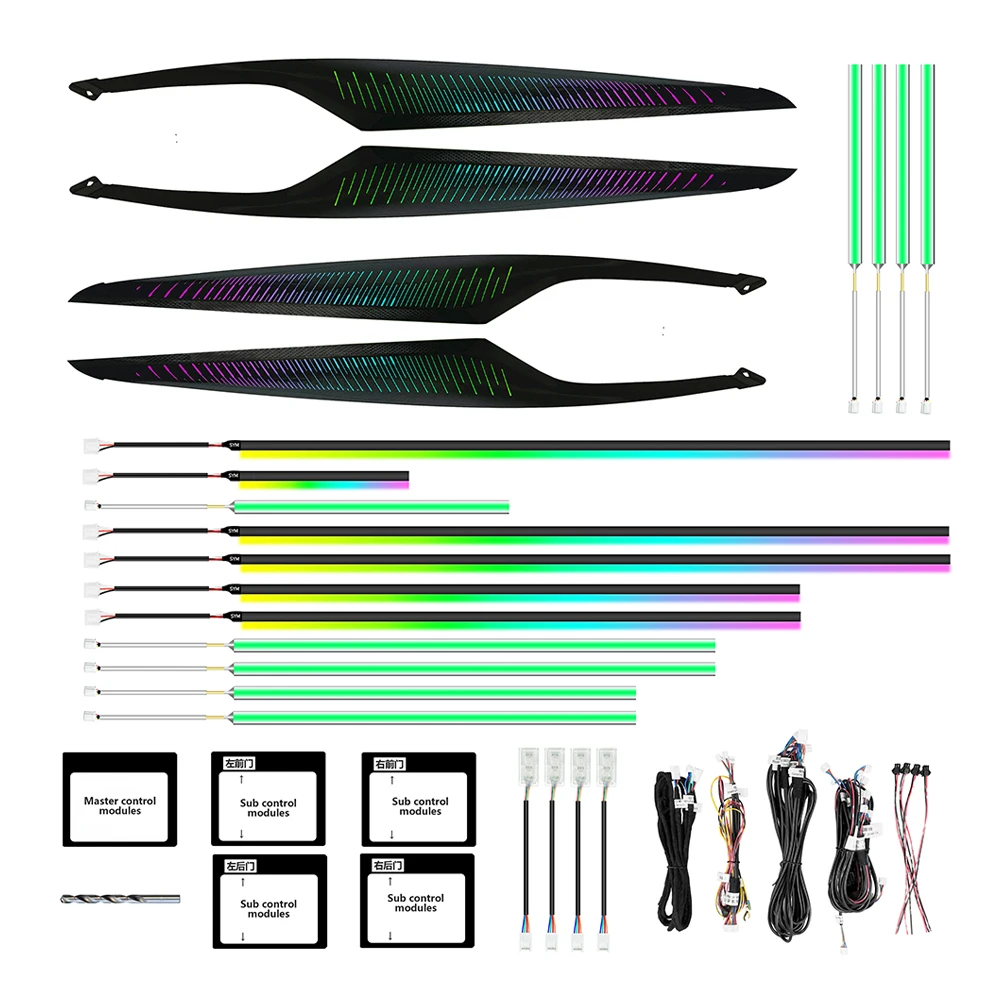 

Upgrade Symphony Colorful Ambient Lighting For BMW 5 Series G30 2019-2023 Interior LED Light Accessories Door Trim