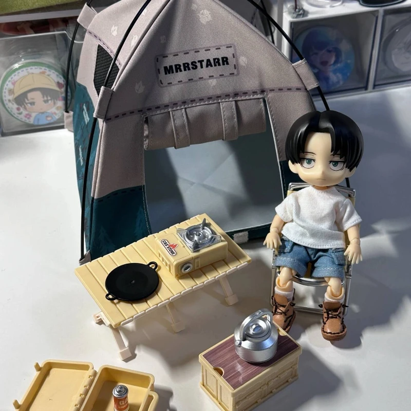 

New Original 12 Point Ob11 Camping Tent Suitable For 10cm Cotton Doll Decoration Miniature Scene Tent Children'S Gift