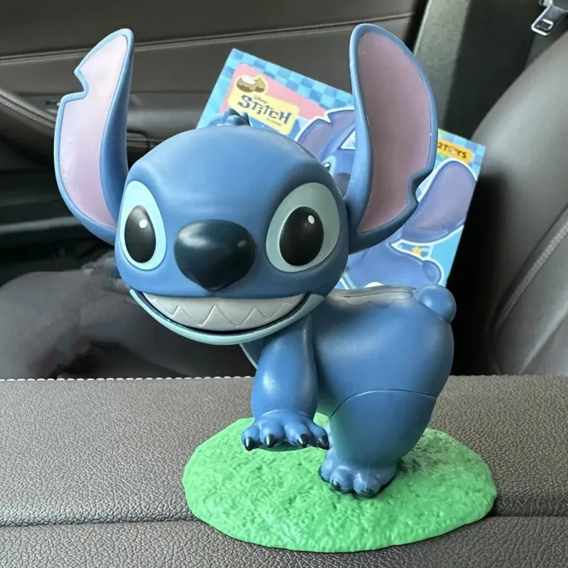 Figura de acción de la serie Stitch de dibujos animados de Disney, juguete, adorno de escritorio, decoración de coche, muñeco pequeño Kawaii, juguete, regalo de colección de vacaciones