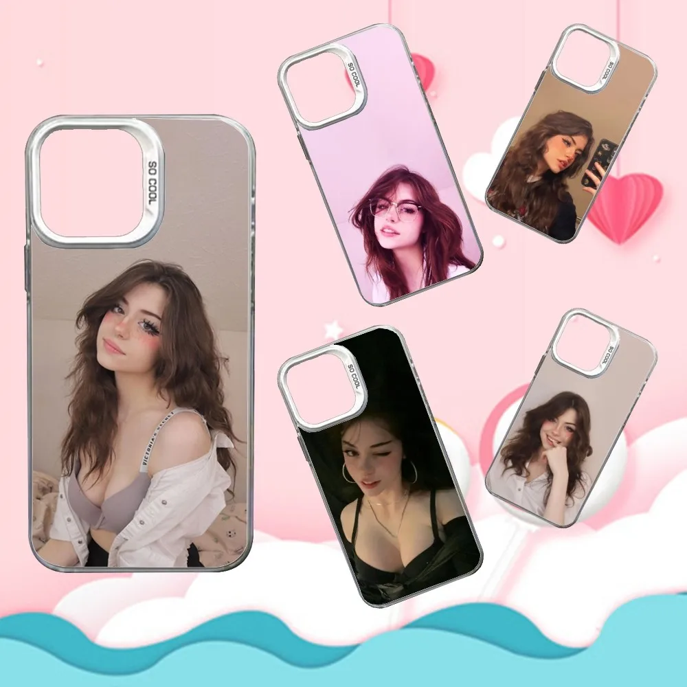 

H-Hannah Model O-Owo Phone Case For iPhone 16,15,14,13,12,11,Mini,Pro,SE,MAX White Matte Shockproof Cover