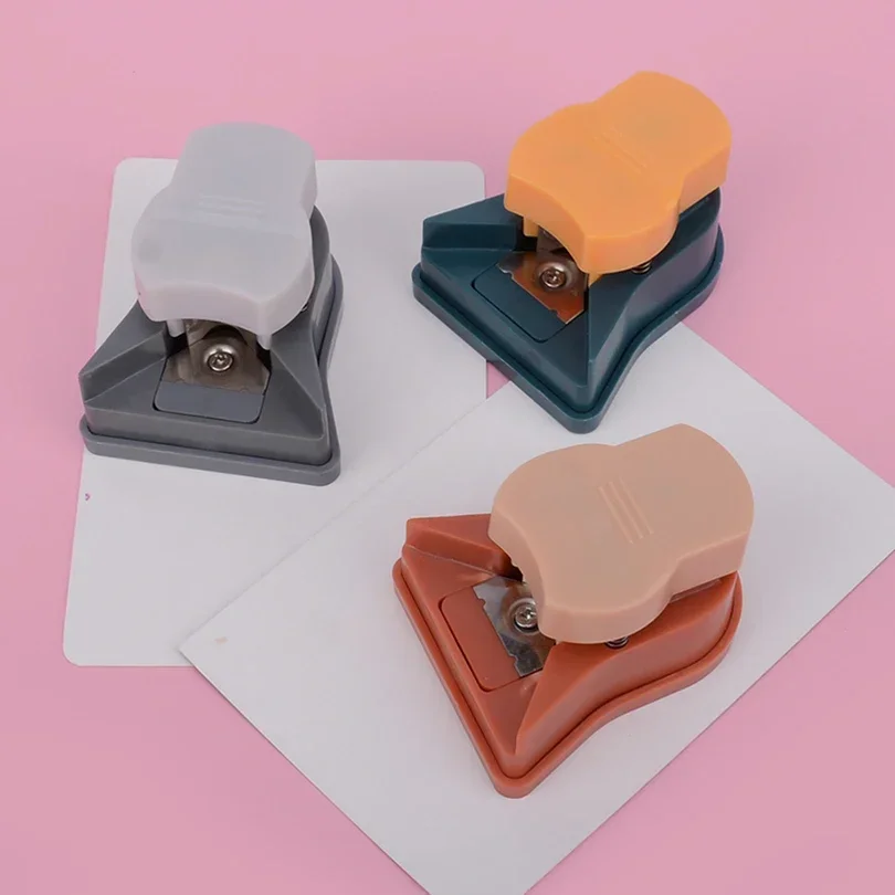 Маленький круглый Угловой резак, бумажный перфоратор, поставки, резчик для бумаги R5, острый картон, фото, отделка, фототриммер