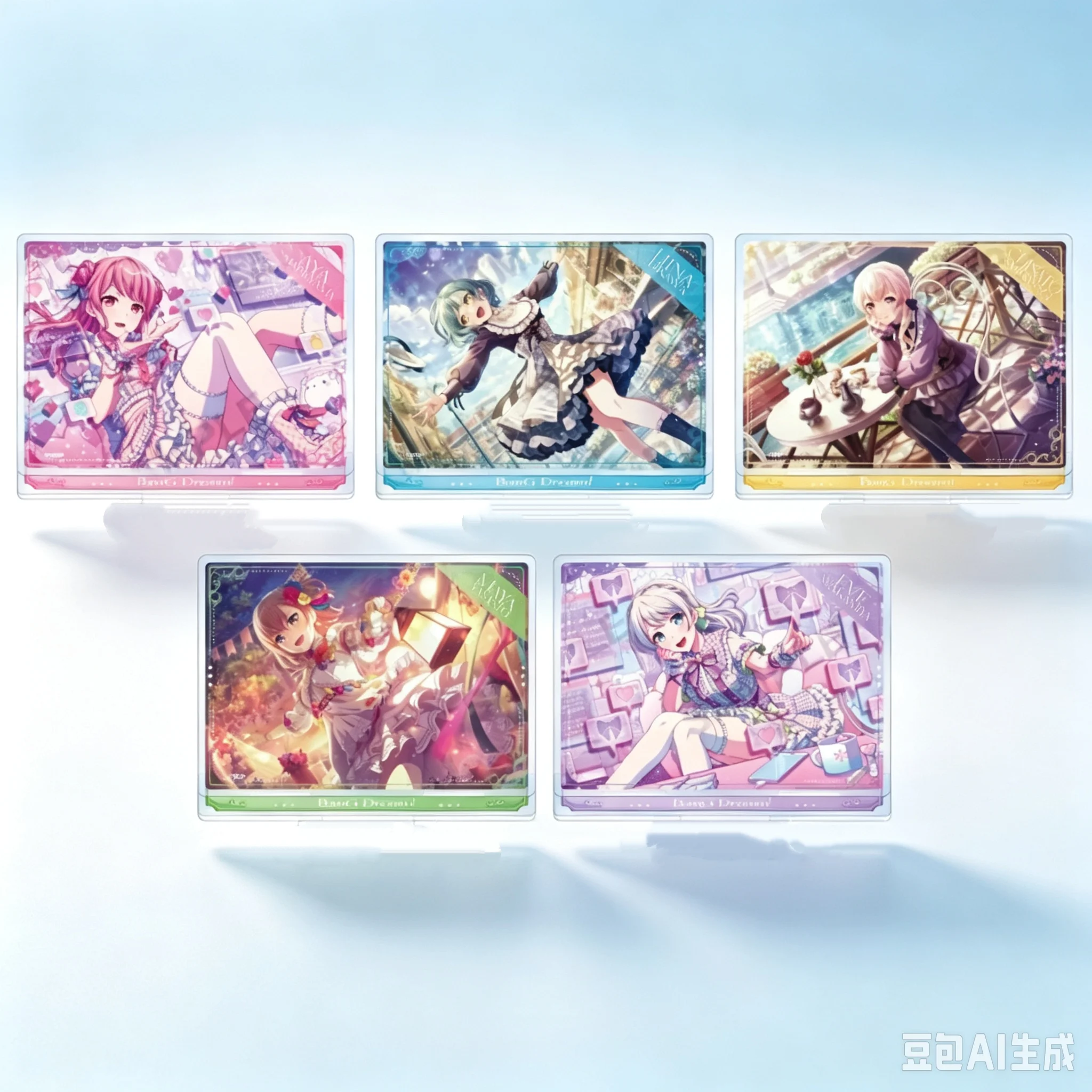 CLASSIC 15cm Anime BanG Dream Acrylic Stand Modlel Desktop Decoration Game Collectible Ornament Gift For Fans Unisex Keychain