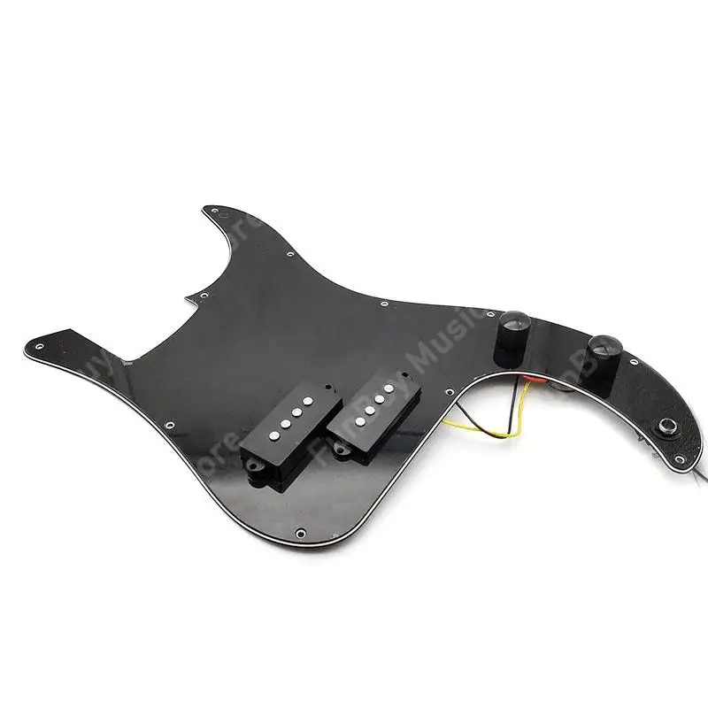 Pickguard Prewired PB Bass Guitar Pickguard Pickup with Knob Pots Kit Body Project Assembly for Precision PB Bass Replacement