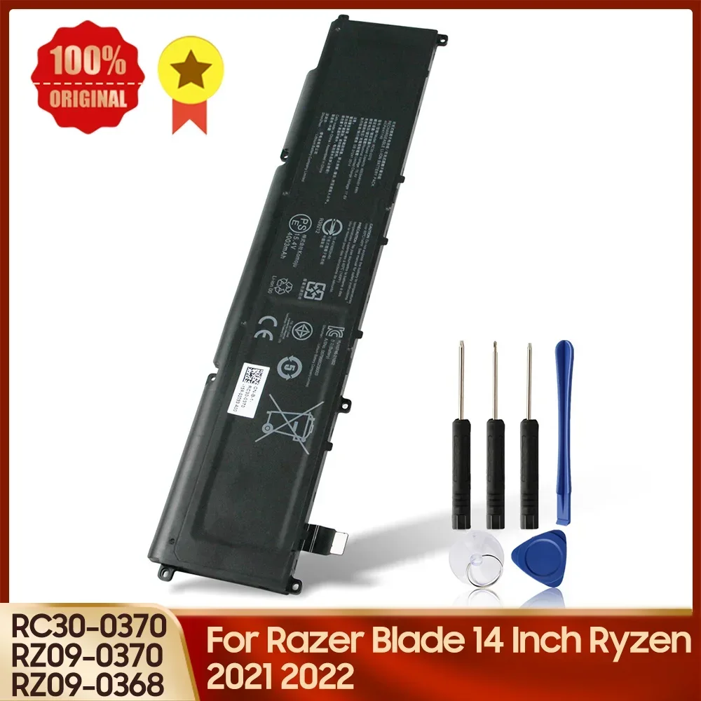 Replacement Battery RZ09-0370 RZ09-0368 RC30-0370 For Razer Blade 14 Inch Ryzen 2021 2022 High Quality Batteries With Tool