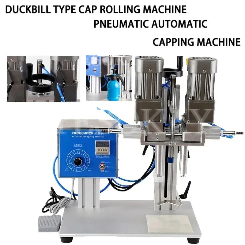 Desktop Automatic Capping Machine Trigge Cap Capper Twist Sealing Plastic Glass Dropper Spout Pouch Bottle Capping Machine