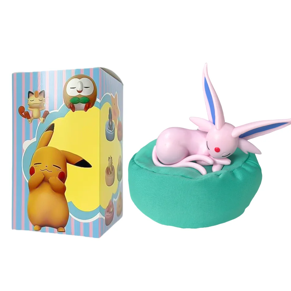 Anime Pokémon Blind Box Eevee Familie Schlaf-Serie Figuren 1-9 Stück Eevee Schlaf-Serie Handpositioniertes Spielzeug Geschenk für Freunde – Detail 12