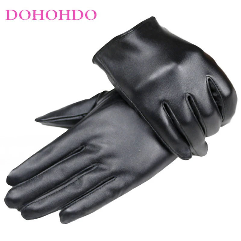 

Dancing Leather Gloves Leather Women Mercerized Spring Summer Nightclubs Performing Pole Dancing Black Gloves Guantes Para Motos
