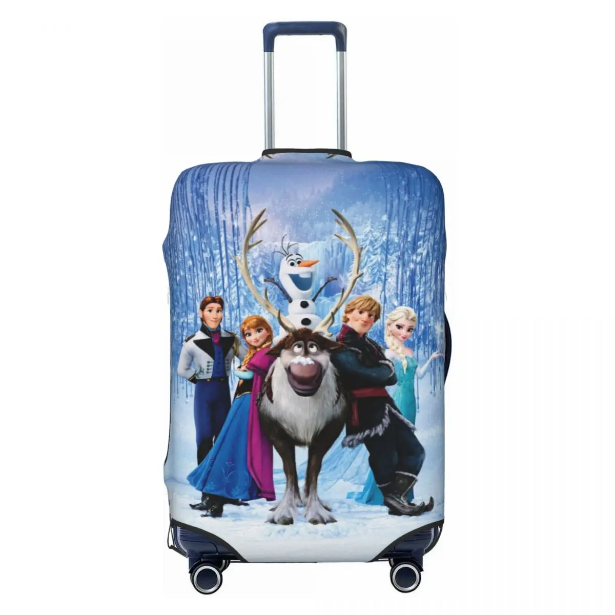 

Custom Funny Cartoon Frozen Princess Luggage Cover Protector Elastic Anna And Elsa Travel Suitcase Covers