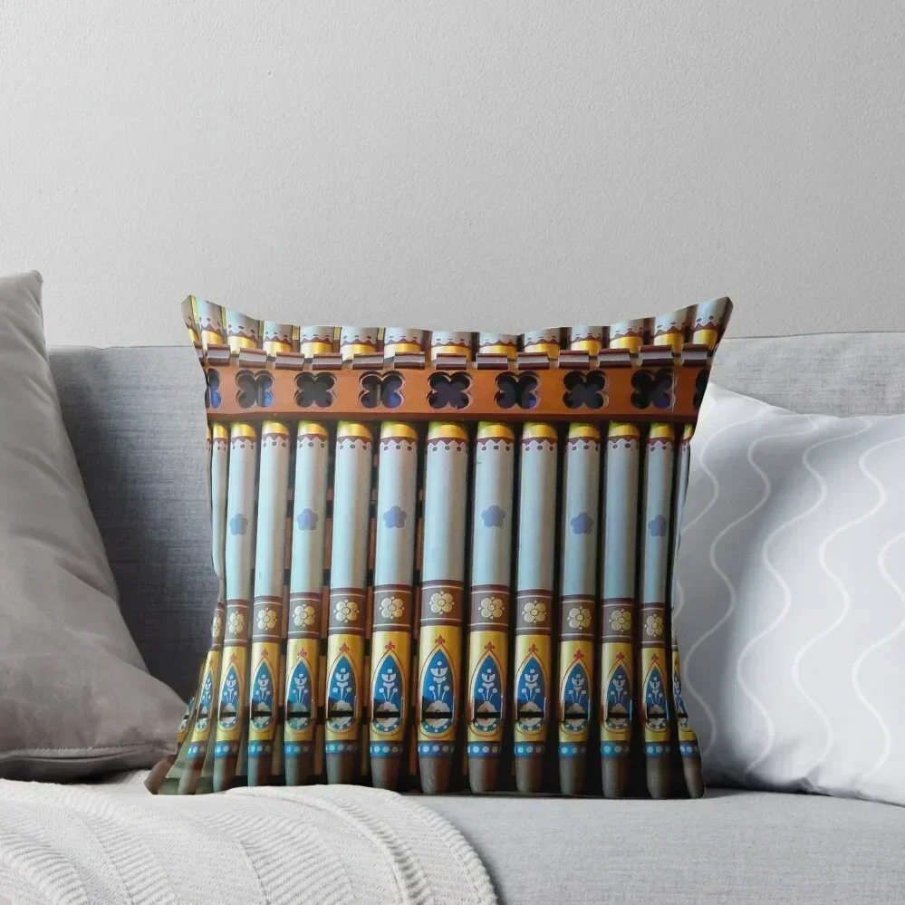 Colourful organ pipes Throw Pillow pillowcases for sofa cushions Luxury Cushion Cover luxury decor pillow