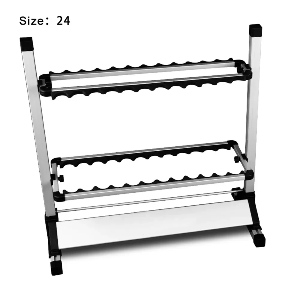 SPORTSHUB Aluminum Alloy Fishing Rods Display Rack Rods Storage Shelf Bracket Stand Supporting Fishing Tackle Tools FT0086