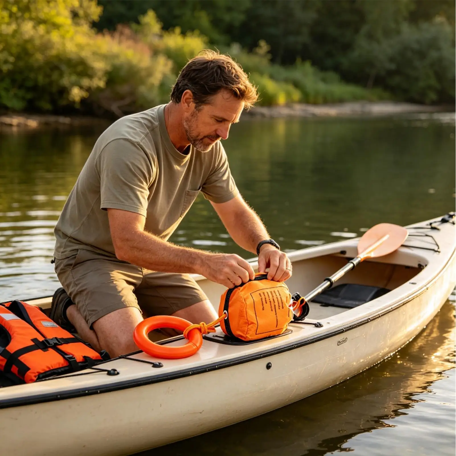Throw Bag Water Reflective Floating Water Safety Device Boating Throw Line Bag For Women Men Kayakers Staff Guides River